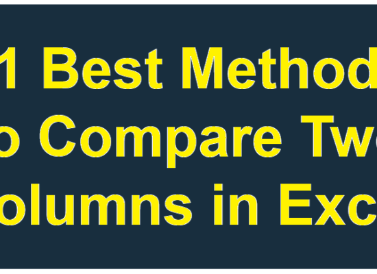 11 best methods to compare two columns in Excel | Software Testing Tutorials 11 best methods to compare two columns in Excel