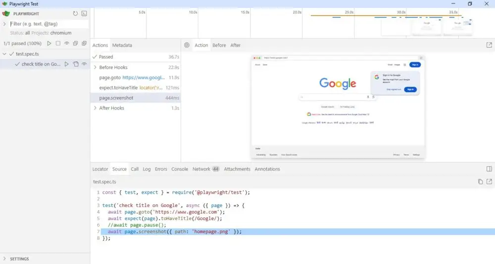 Playwright automation tutorial for web testing in JavaScript