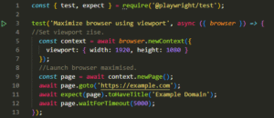 How to Maximize Browser Window in Playwright - Software Testing Tutorials