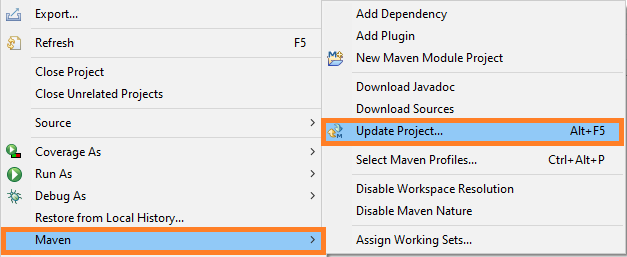 Maven update project to download Playwright and TestNG libraries in Eclipse