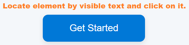 Click by text in Playwright Java example
