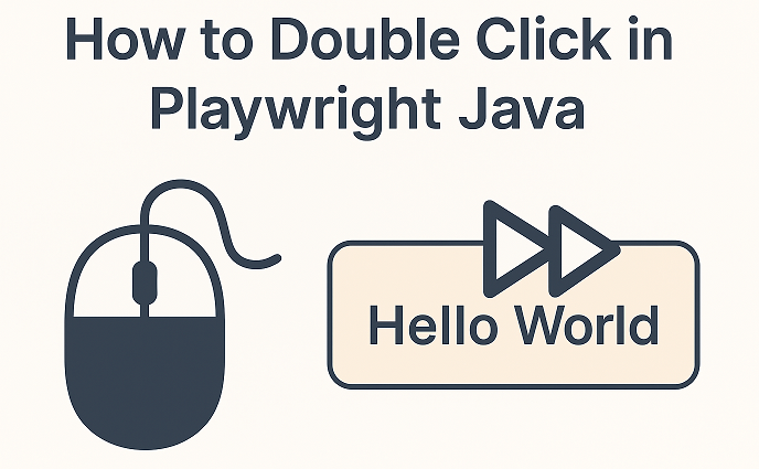 double-click-in-playwright-java-featured | Software Testing Tutorials How to double-click in Playwright Java tutorial