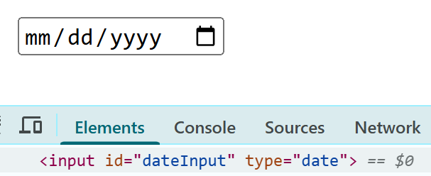 Inspecting calendar element locators in Playwright Java