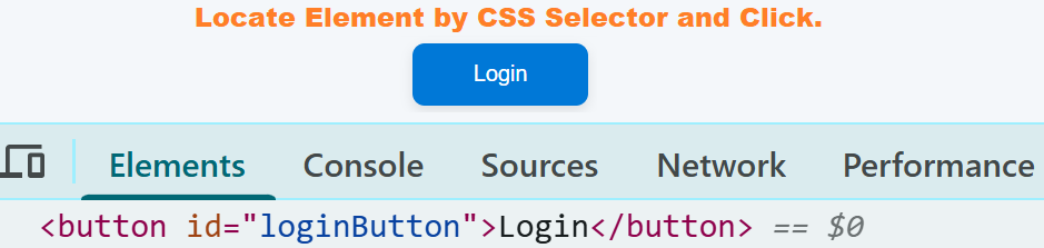 Locate element by CSS selector and click in Playwright Java