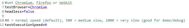 Playwright browser configuration using Param.properties file