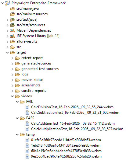 playwright-video-storage-cleanup-structure | Software Testing Tutorials Playwright video storage and automated cleanup structure overview
