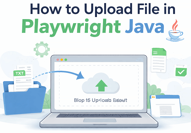file upload in Playwright Java step by step using setInputFiles and file chooser