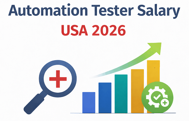 Automation tester salary in USA 2026 showing salary growth, trends, and career opportunities