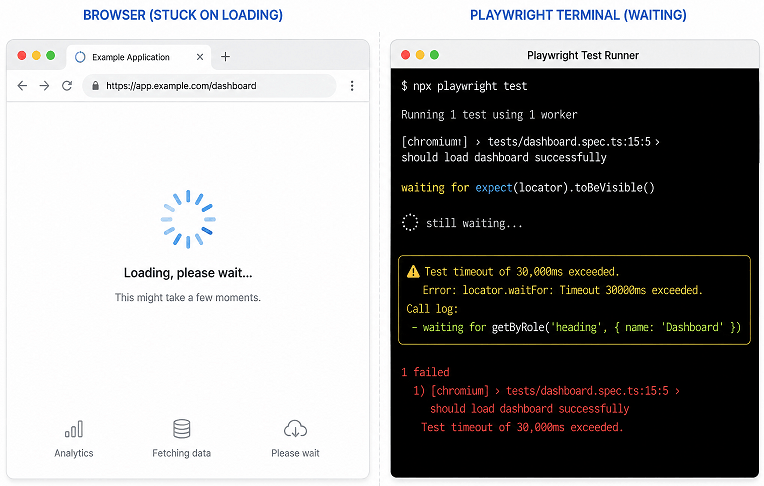 playwright-test-stuck-on-loading-page-1 | Software Testing Tutorials Playwright test stuck on loading page because network requests never finish