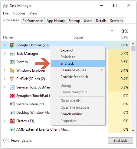 end-task-high-cpu-process | Software Testing Tutorials end task high cpu usage process windows