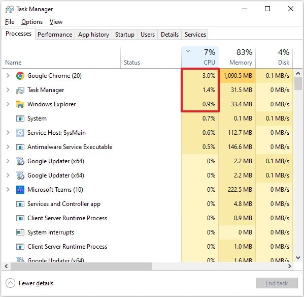 how-to-lower-cpu-usage-task-manager-sorted | Software Testing Tutorials how to lower cpu usage task manager sorted by cpu percentage