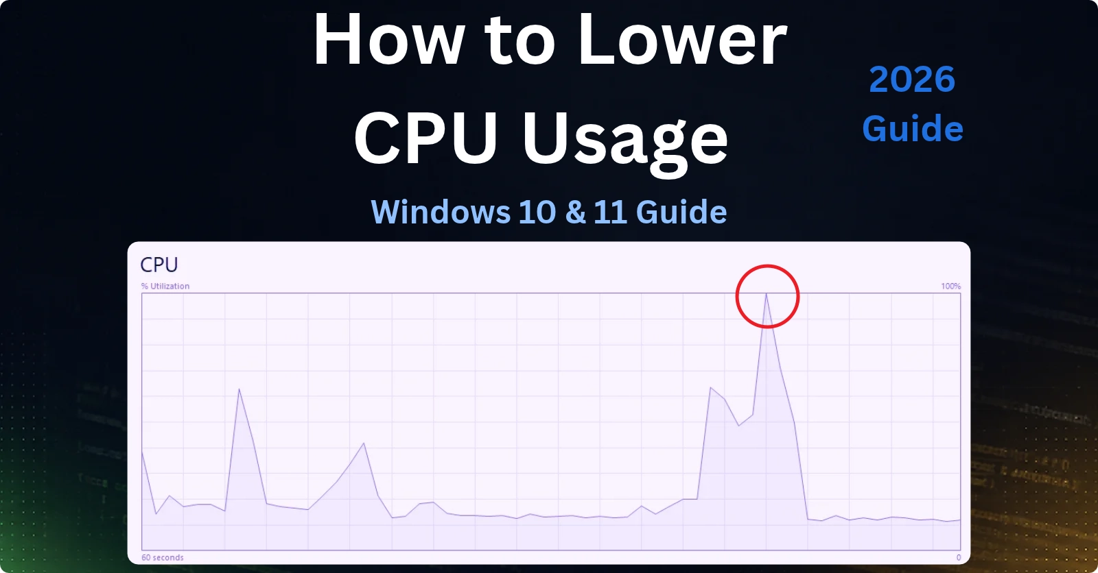 how to lower cpu usage on windows 10 and 11 task manager cpu graph
